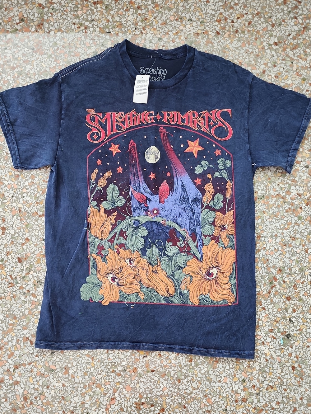Smashing Pumpkins Navy Graphic Short Sleeve Tee